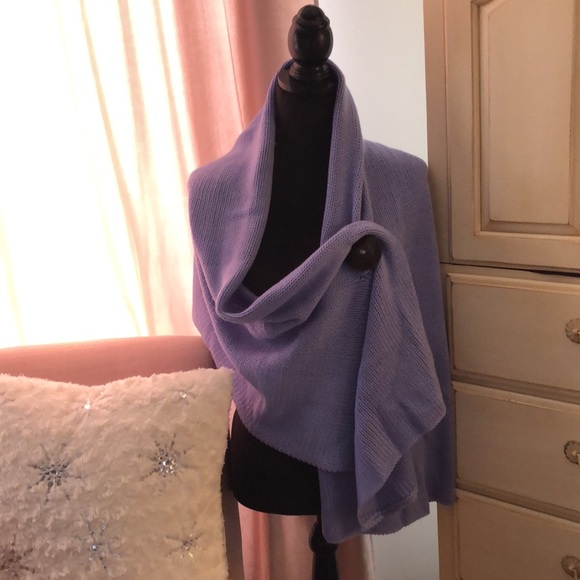 Simply Noelle Accessories - Simply Noelle knitted wrap in a beautiful periwinkle color